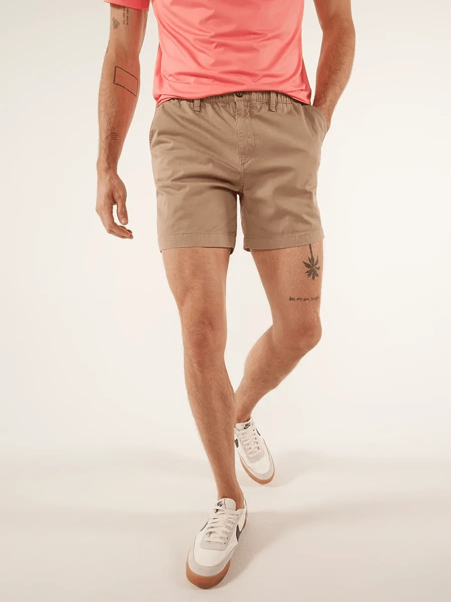 Chubbies The Dunes 7” Original Twill Dark Khaki / Brown Shorts Men’s Size XL