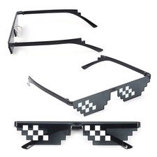 Thug Life Glasses Pixel Deal With It Sunglasses Unisex Kid Cool Toy New