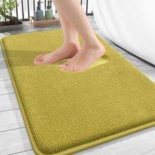 OLANLY Thick Memory Foam Bath Mat Rug 30x20, Extra Soft Absorbent Bathroom Ru...