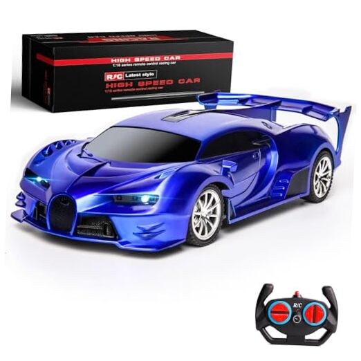 1/18 High Speed Rc Cars Toys For Boys Girls Vehicle Blue