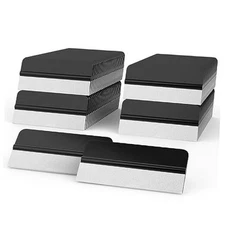  Vinyl Squeegee Anti-Scratch Window Tint Application Tool Mini Vinyl Dark-Black