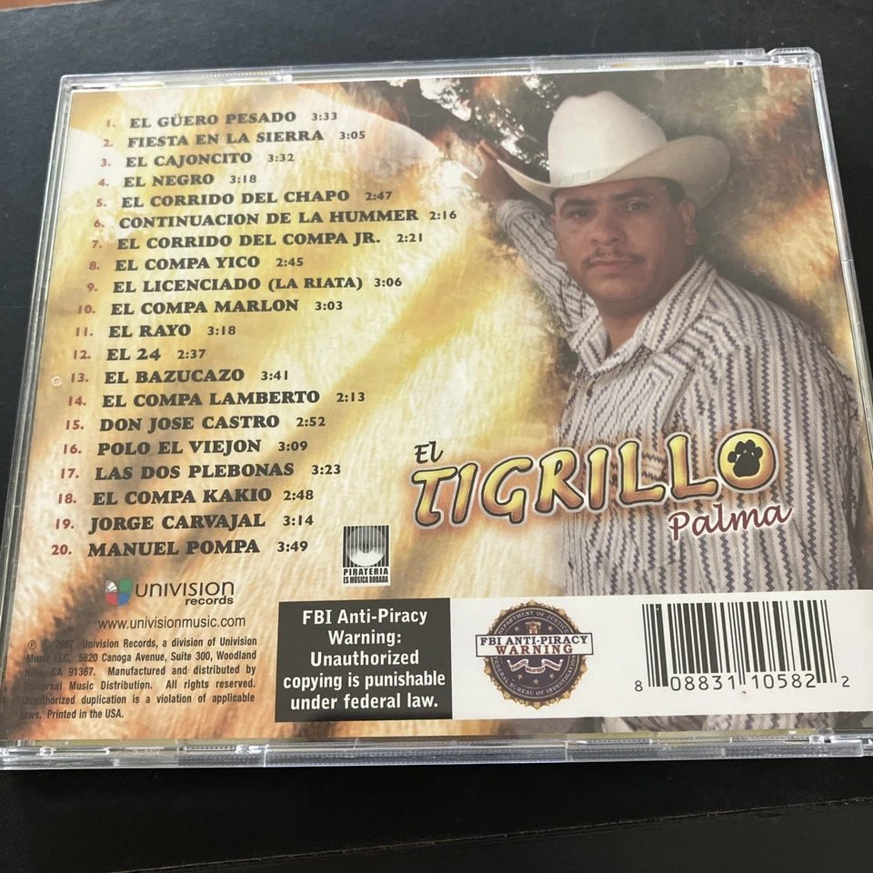 Grandes Corridos De La Sierra by El Tigrillo Palma (CD, 2007) Foto 2 de 4