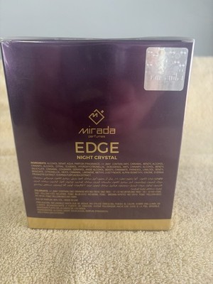 Mirada Perfume: Edge Pink Crystal. 3.4 FL. OZ / 100 ML. NEW IN BOX