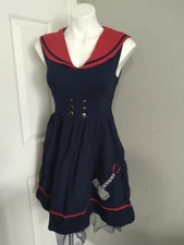 Marvel Size MD Sleeveless Blue Dress