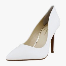 Jessica Simpson Cassani Women's Heels Bright White Size 12 M