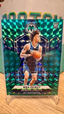 2023-24 Panini Mosaic Basketball Dereck Lively II Rookie Card NBA Debut Green