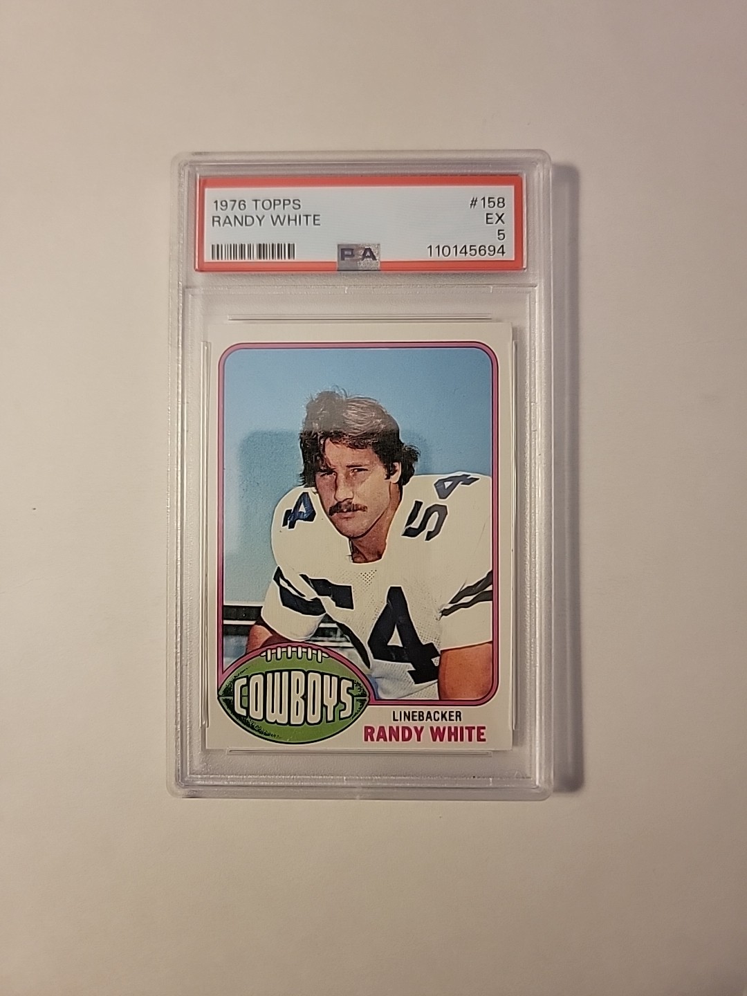 1976 Topps Football Randy White #158 - PSA 5 - GS1327