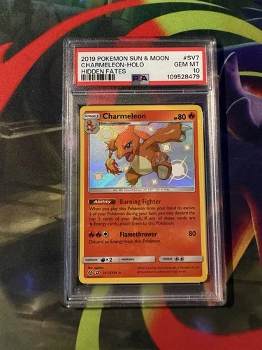 Charmeleon SV7/SV94 Hidden Fates Shiny Vault Holo PSA 10