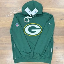 Nike AUTHENTIC Green Bay Packers Standard Issue Hoodie Dri-FIT Mens NFL Sideline