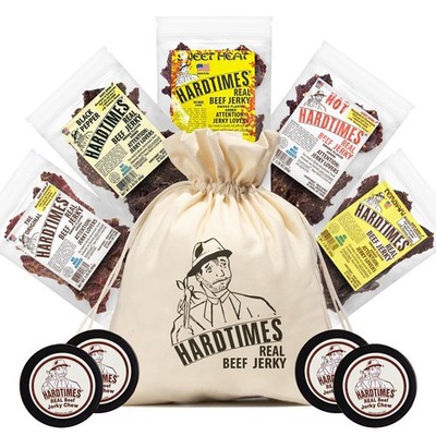 Hardtimes Beef Jerky - Variety Specialty Gift Bag - Great Gift for Father's D...