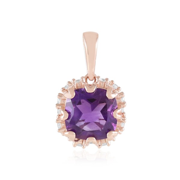 Cavill Amethyst Ring 2,025Ct RoséVergoldetes 925 Silber Zirkon Damen Schmuck-image