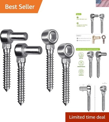 Cast 304 Stainless Steel Gate Hinges 2Pack Lag Screw Hinge for Farm M16 Hook ...
