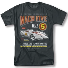 Speed Racer Match Five Shirt Classic Retro Vintage Graphic Design T-Shirt