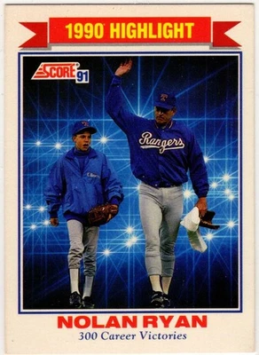 1991 Score Baseball Nolan Ryan No. 417 Texas Rangers - Bild 1 von 2