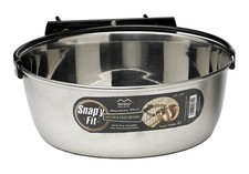 MidWest Homes for Pets Snap'y Fit Stainless Steel Pet Bowl - 2 Quart Capacity