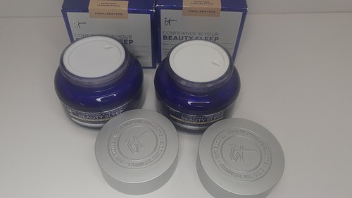 IT Cosmetics Confidence in your Beauty Sleep Night Cream 2 oz New in Box 2 Count - Picture 4 of 5
