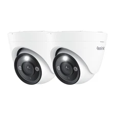 Reolink 2pcs RLC-1224A 12MP PoE IP Camera Smart Color Night Vision Time Lapse