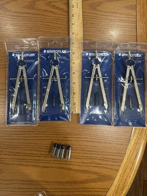 Staedtler Metal Compass 551 NEW Made In Germany; 4 In Total