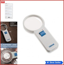 Illuminated Hand Held 4x Magnifier 3.0 Inch Aspheric Lens LED Light Reading