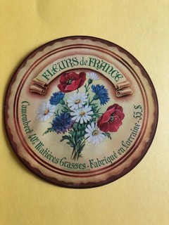 cheese label FLEURS DE FRANCE Meuse 55S