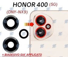 VETRINO VETRO FOTOCAMERA CAMERA POSTERIORE x HUAWEI HONOR 400 5G + BIADESIVO