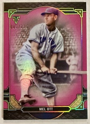 2022 Topps Triple Threads #55 Mel Ott Pink /125