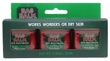 Bag Balm Moisturizer 3 oz Mini Tin Set of 3 Red Sealed Made in Vermont New