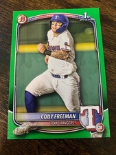 Cody Freeman - 2025 Bowman 1st - Green Border #91/99 - Rangers - BP-112