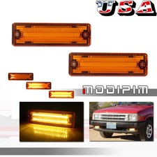 Amber Sequential Led Signal Lights For 1986-1993 Mazda B2000 B2200 B2600 Truck