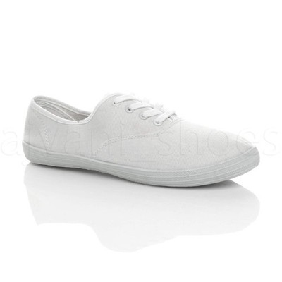 AJVANI CANVAS LOW TOP SCHNÜRER TURNSCHUHE PUMPS FREIZEIT SNEAKER SCHUHE GR 7 41