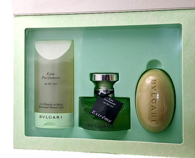  Bvlgari  EXTREME Eau Parfumee Au the vert  By Bulgari SET EDT 1oz 30ml!