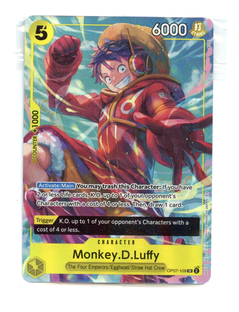 25+ Monkey.D.Luffy OP07-109 One Piece Promotion Cards for sale