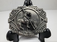 Vintage 1988 Saga of the American Indian Siskiyou Buckle Co. Belt Buckle
