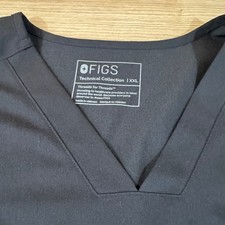 FIGS Men s Technical Collection Black Scrub Top - Medical Uniform V-Neck XXL