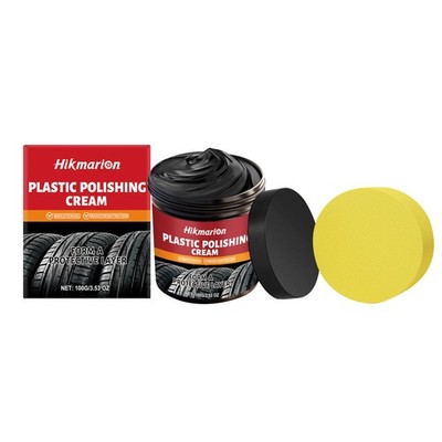Hikn plastic polishing paste auto plastic parts tire care cleaning