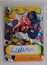 2025 LEAF PURE CLEAR ICE 1/1 AUTO WILLIE ROAF KANSAS CITY CHIEFS HOF ICON MINT💰