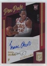 2020-21 Donruss Elite Pen Pals Red 5/49 Isaac Okoro #PP-IOK Auto 0xh3