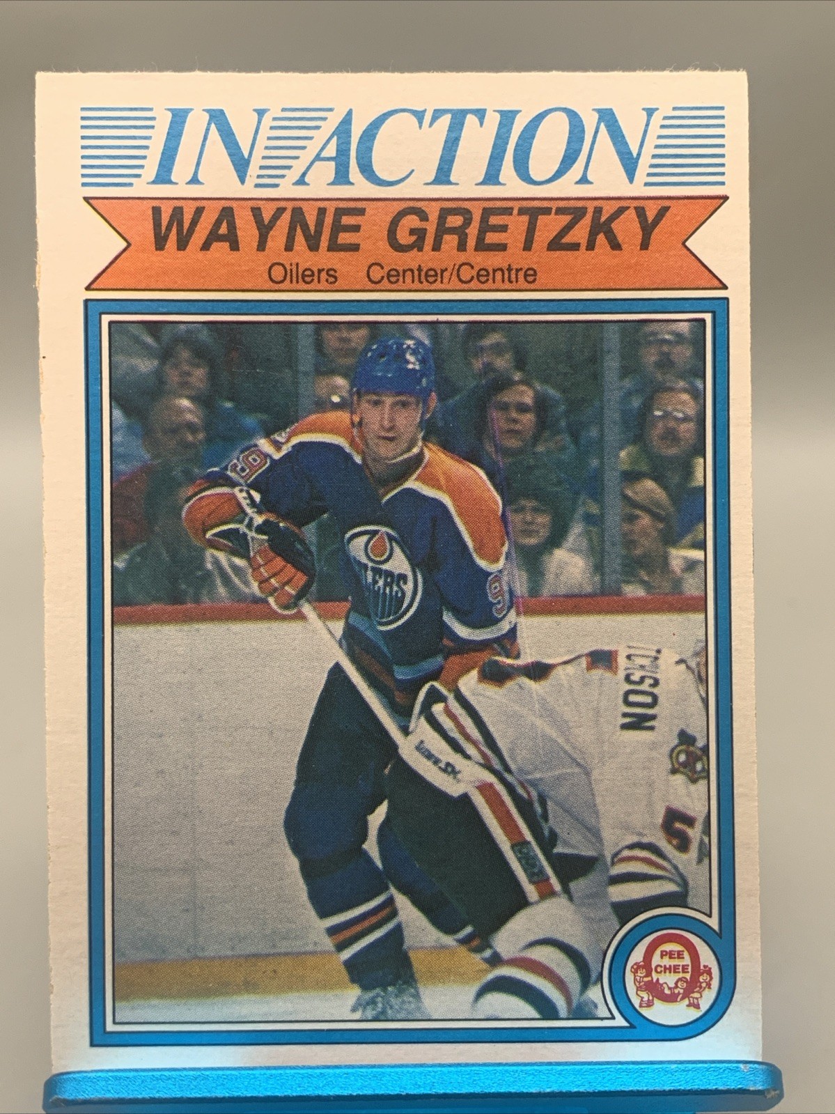 1982-83 O-Pee-Chee - In Action Wayne Gretzky #107 Edmonton Oilers