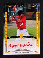 2014 Leaf Perfect Game Showcase - Autographs Tyler Delucia #A-TDL Gold /50