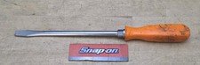 Snap On Ssd8-38 Wide Flat Tip X 8 Long Blade Orange Hard Handle Screwdriver Snap On Ssd8-38 Wide Flat Tip X 8 Long Blade Orange Hard Handle Screwdriver