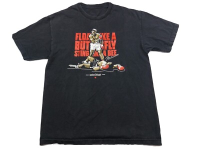 Muhammad Ali T-Shirt Mens Medium Boxing Champion Float Like Butterfly Sting Bee
