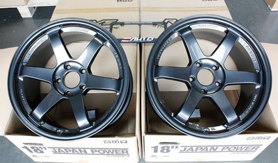 Rays TE37SL Diamond Black Wheel Rim 18'' 18x9.5 +22 5x114 for RX7 RX-7 RX8 RX-8