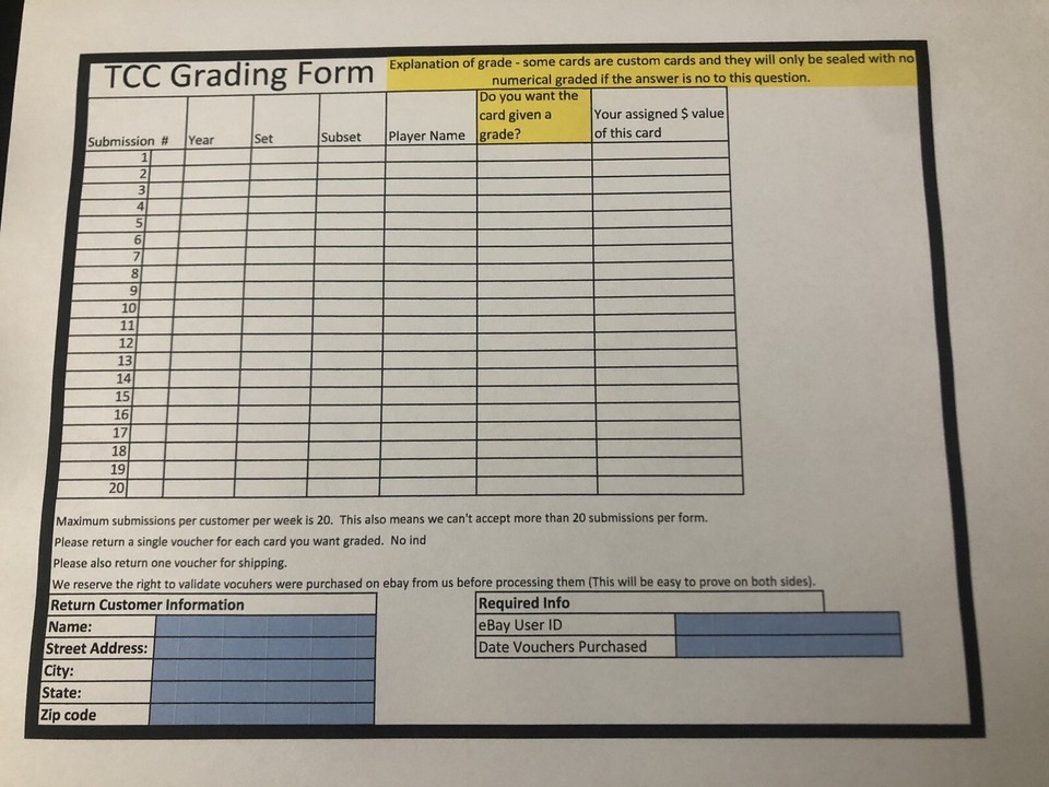Trading Card Grading Voucher READ BELOW FOR INFO Graded Card Slab