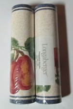NEW Longaberger Wallpaper Border Fruit Medley Blue 2893230 (2 Rolls, 5 Yds each)