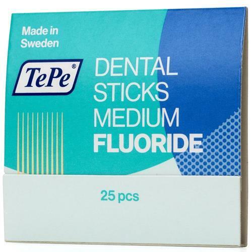 TePe Dental Wood Stick - Medium With Fluoride - Pack Of 25 Sticks - Picture 4 of 4