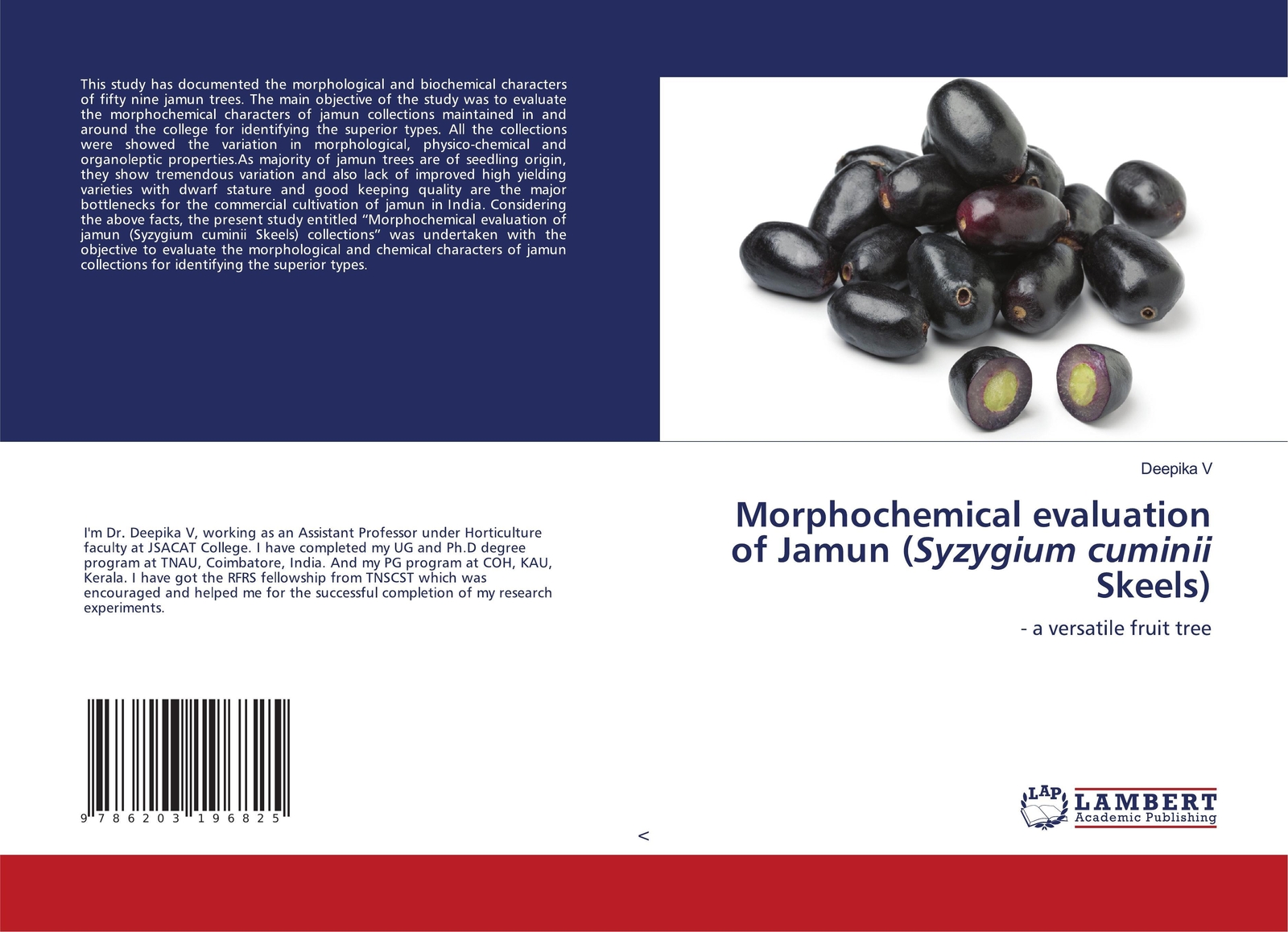 Morphochemical Evaluation Of Jamun (syzygium Cuminii Skeels) Deepika V