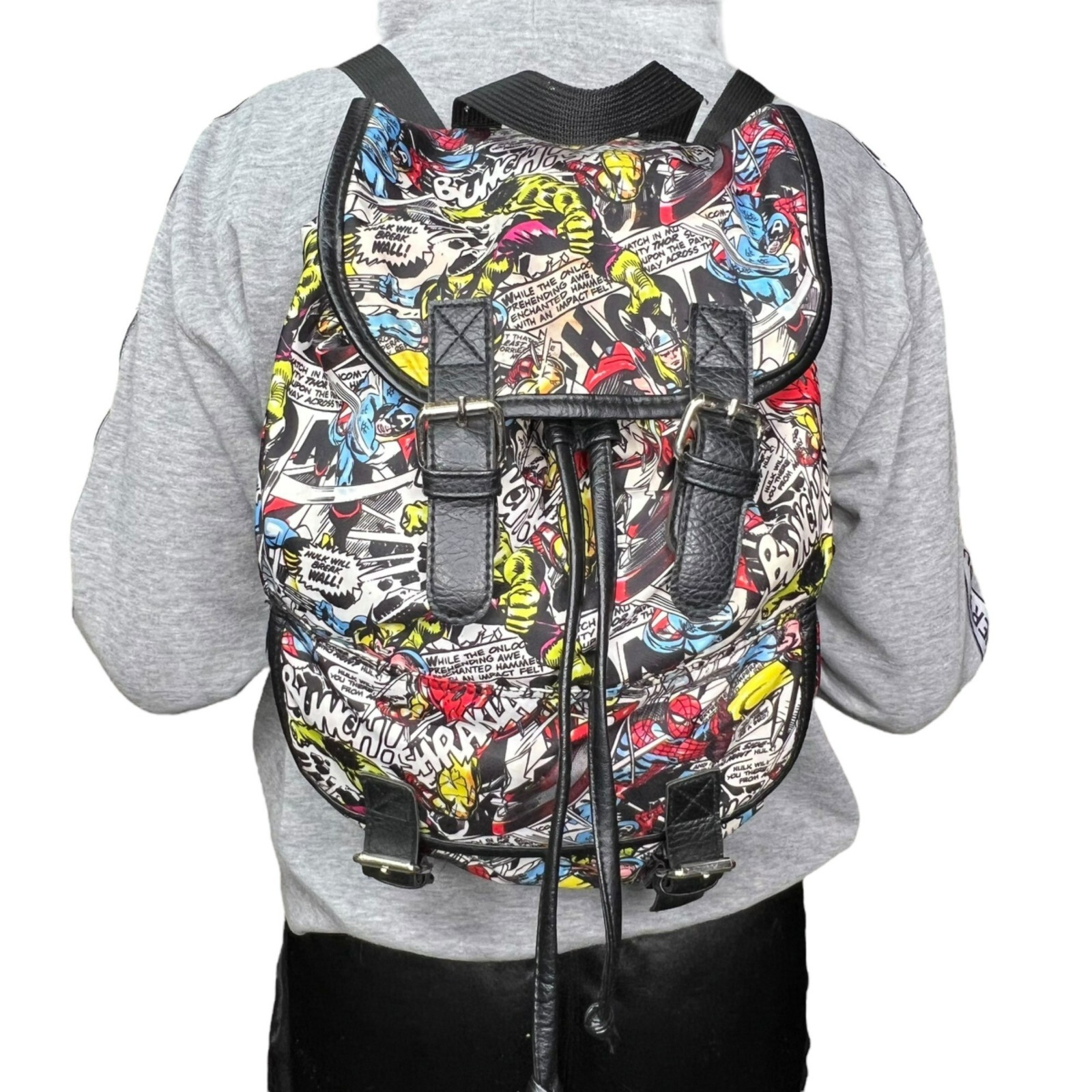 Marvel Flap Over Comic Slouch Backpack Loungefly … - image 2