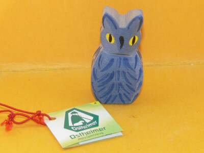 Ostheimer - Eule blau - Nr. 1614 - H=5,5 cm - Neu -