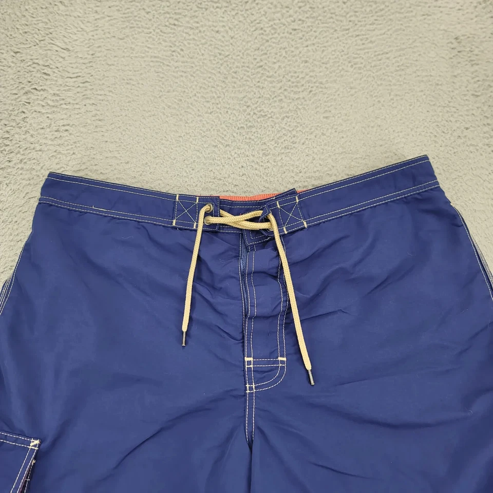 Polo Ralph Lauren Shorts Mens XL Blue Swim Outdoors Pink Pony Casual Pocket - Image 2 of 4
