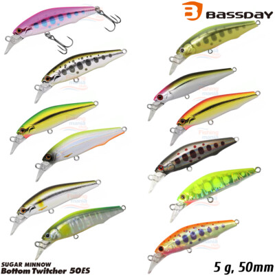 Leurre Bassday Sugar Minnow 50S – Coulant Sel, 2.6g, C-418 (0863)